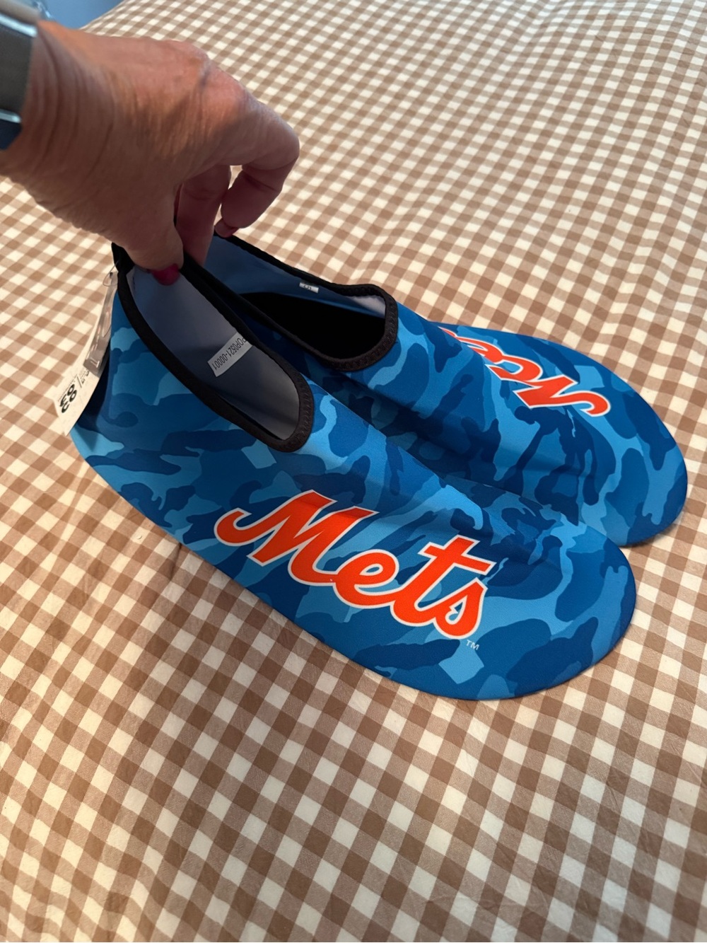 NWT Mets Blue Camo Water Shoes - Men XL (13/14)